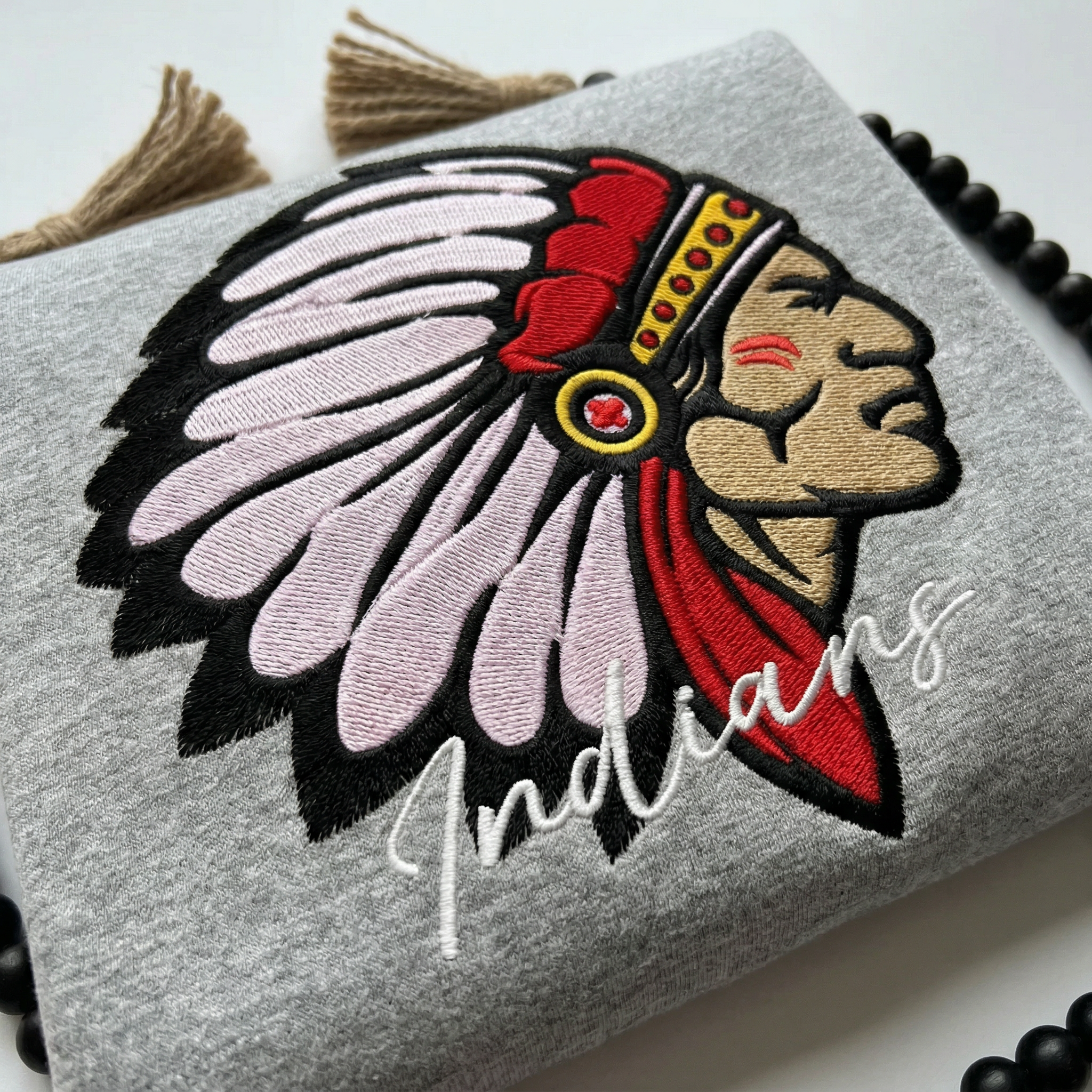 Custom Embroidered Team Mascot Logo Hoodie – Personalized Photo Embroidery with Custom Name Text