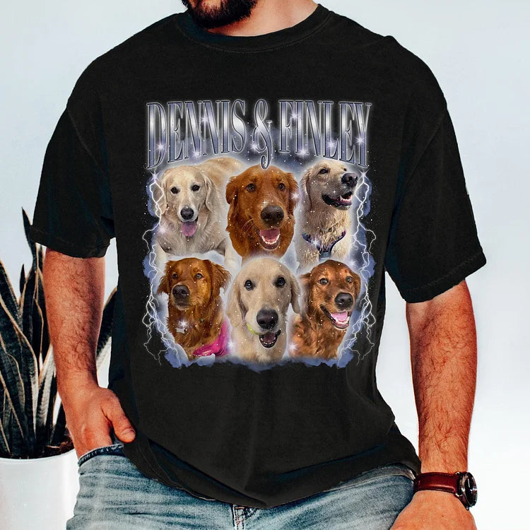 Custom Bootleg Vintage T-shirt, Custom Pet Shirt, Custom Dog Shirt Sweatshirt Hoodie | for Pet Lover