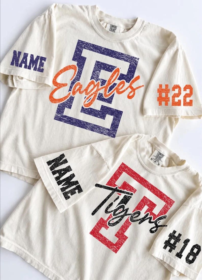 Custom Spirit Shirt – Personalized Team Name & Number Tee | Game Day Wear
