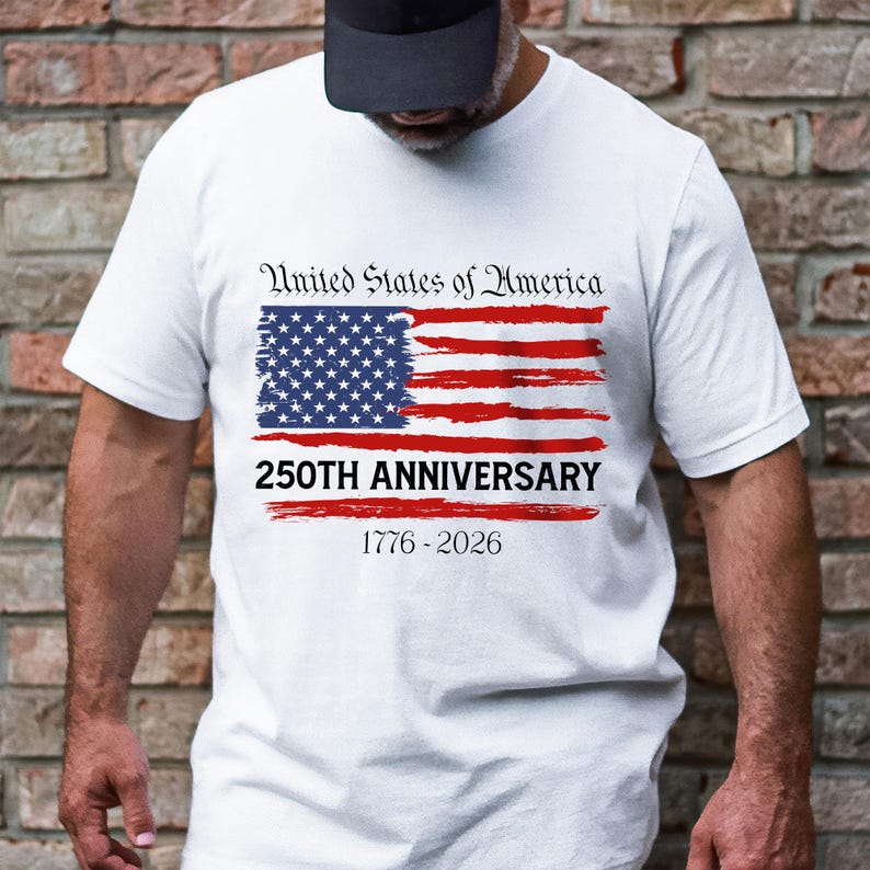 USA 250th Anniversary T-Shirt 1776-2026 | United States Semiquincentennial Patriotic Tee