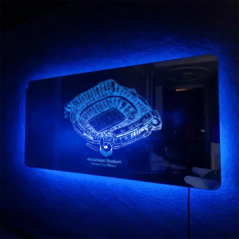 Arrowhead Stadium Mirror Light-Gifts For Sports Lovers