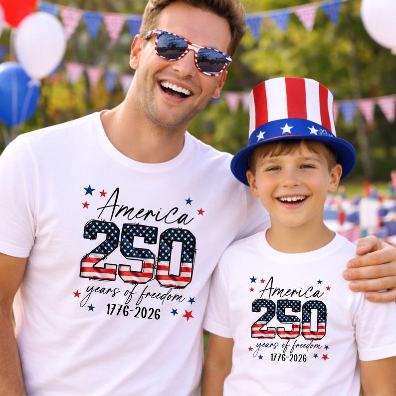 America 250th Anniversary Shirt 2026 | Patriotic 4th of July Tee | USA 250 Years of Freedom 1776-2026