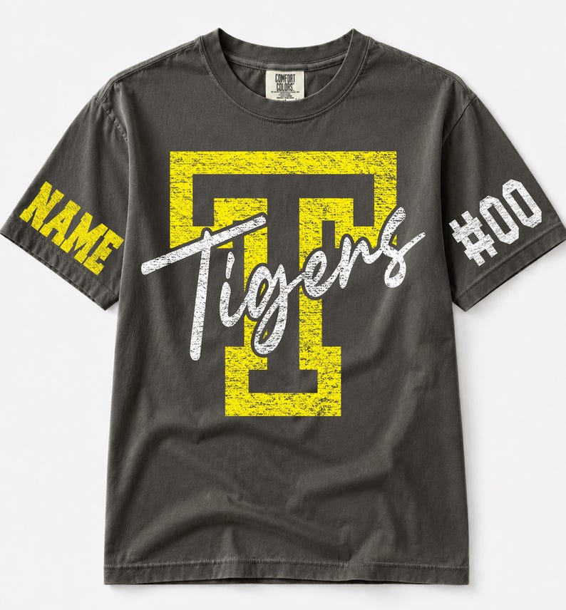 Custom Spirit Shirt – Personalized Team Name & Number Tee | Game Day Wear