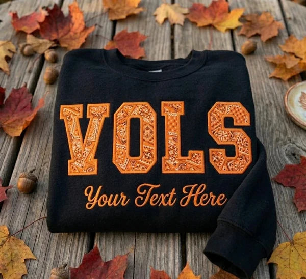 Custom VOLS Appliqué T-Shirt-Custom Name & Appliqué Color Dog Tee | Game Day Wear