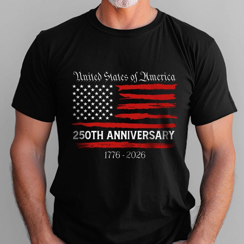 USA 250th Anniversary T-Shirt 1776-2026 | United States Semiquincentennial Patriotic Tee