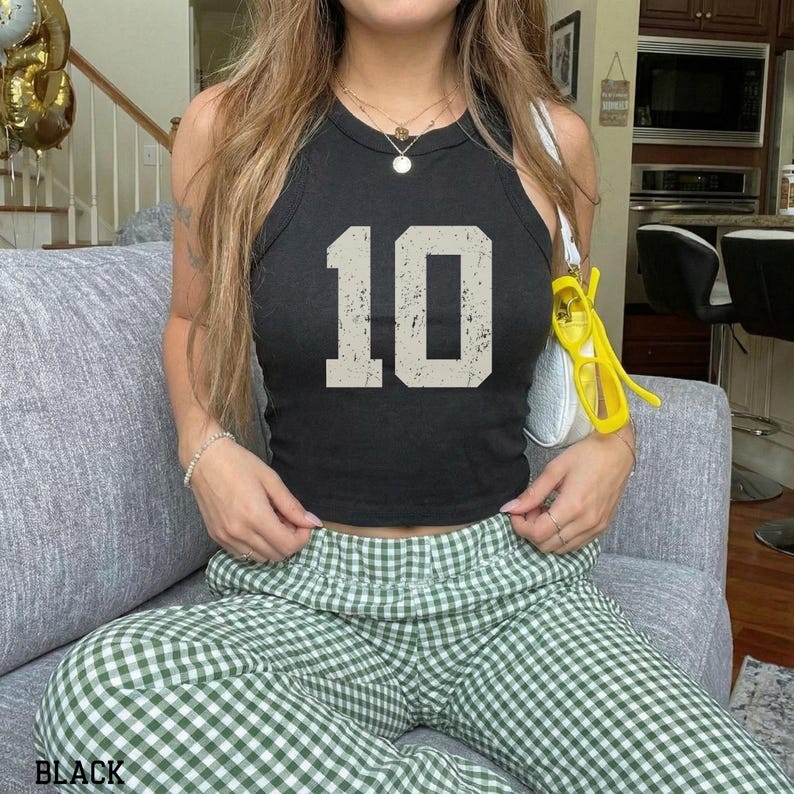 Custom Number Tank Top, Personalized Baseball Team Top for Mom, Custom Game Day Bella Canvas Racer Tank Top