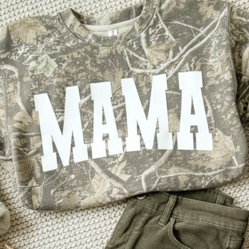 Custom Print MAMA Camo Sweatshirt -Best Gift For Mother