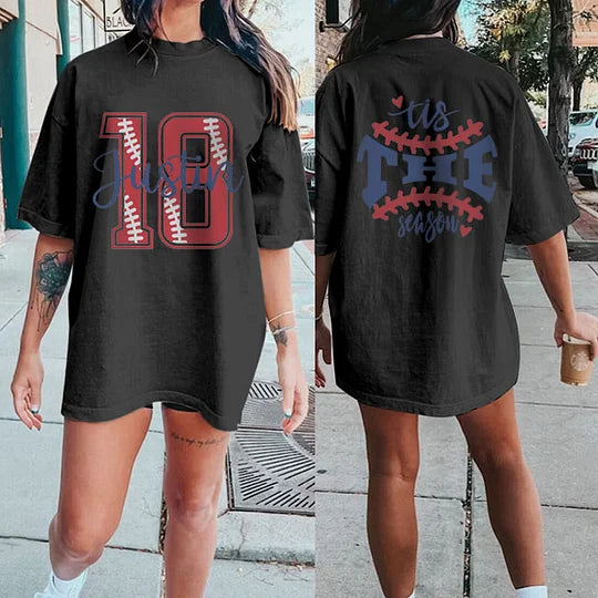 Custom Baseball Mom T-shirt Baseball Girl Shirt Baseball Season Tee | Gifts for Sports Mom