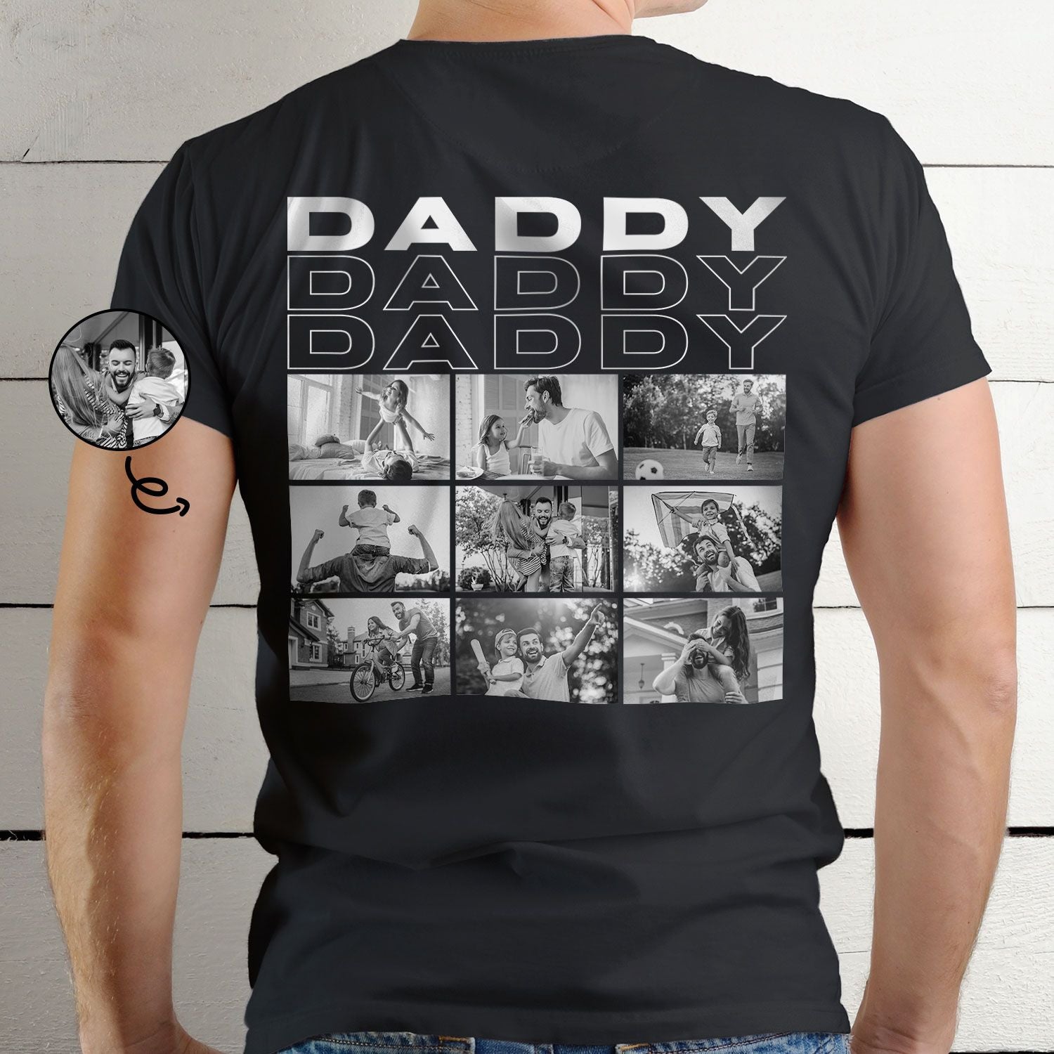 Heartfelt Memory T-shirt for Dad – Custom Photo Vintage T-shirt Gift He'll Treasure Forever