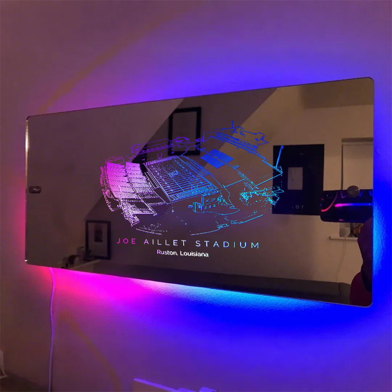 Joe Aillet Stadium Mirror Light-Gifts For Sports Lovers