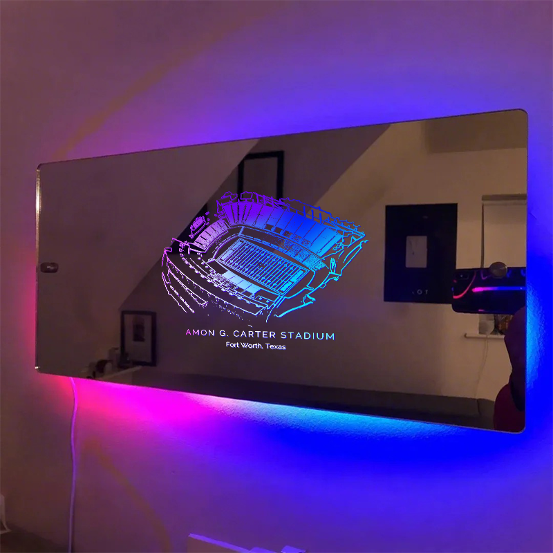 Amon G. Carter Stadium Mirror Light-Gifts For Sports Lovers