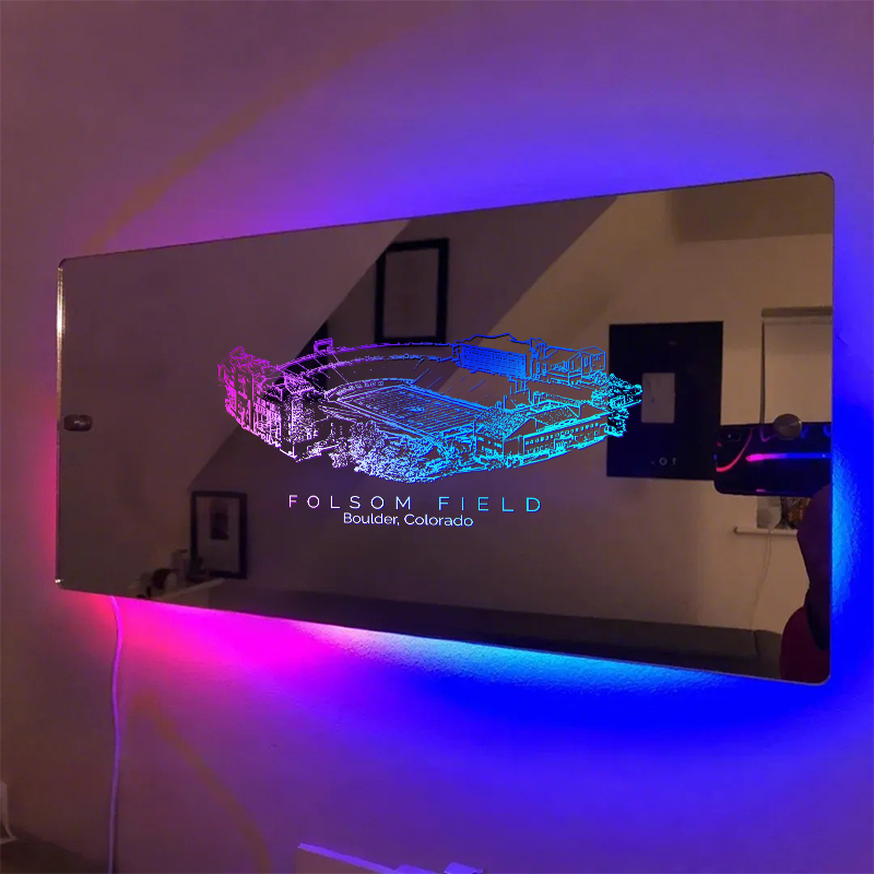 Folsom Field Stadium Mirror Light-Gifts For Sports Lovers