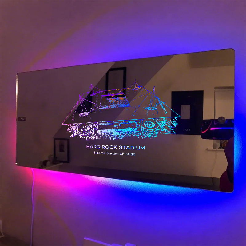 Hard Rock Stadium(Miami Gardens) Stadium Mirror Light-Gifts For Sports Lovers