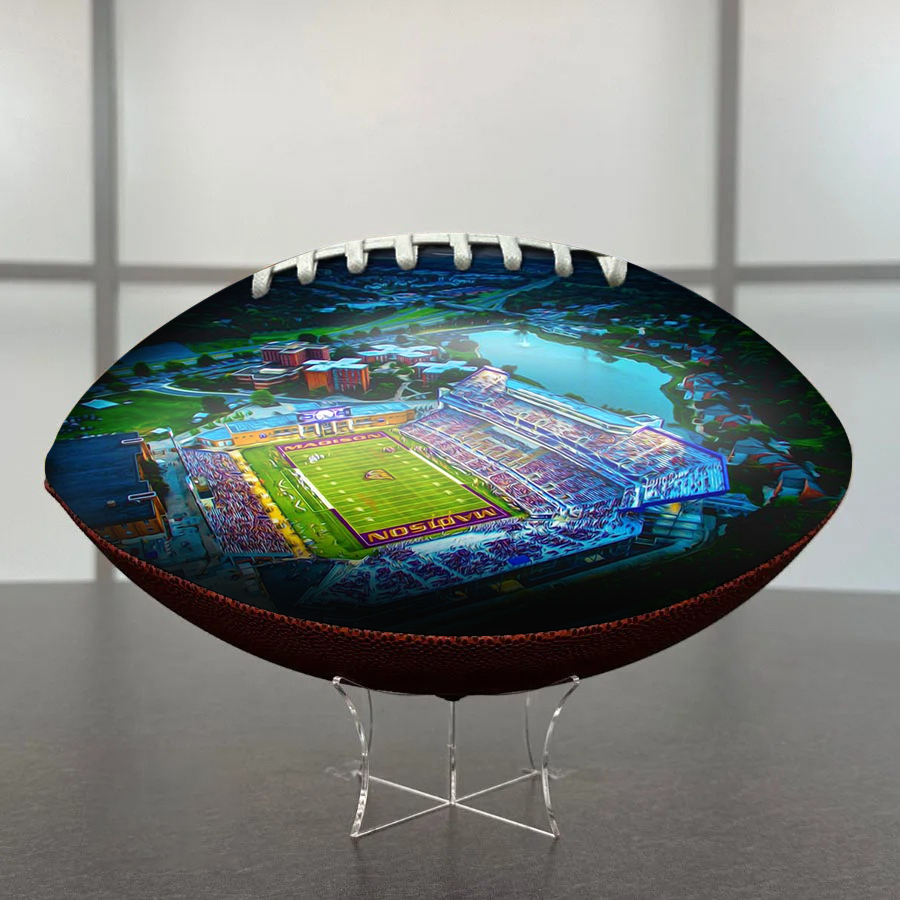 Bridgeforth Stadium Football University Series | Custom Footballs for a College Football Fan