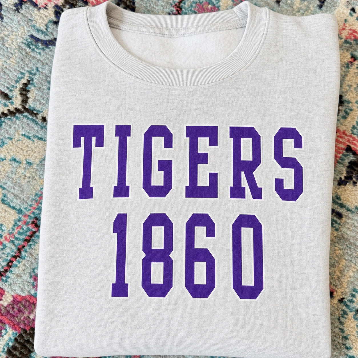 Custom Print Text With EST Year Sweatshirt Personalized Gameday Sweatshirt