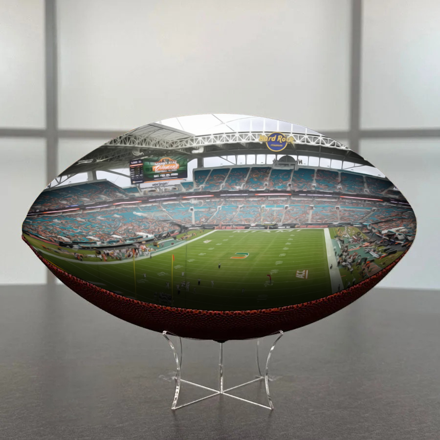 Hard Rock Stadium Football University Series | Custom Footballs for a College Football Fan