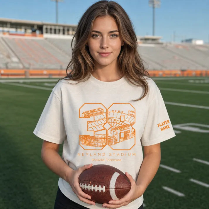 Neyland Stadium - College Football Number Crewneck Sweatshirt