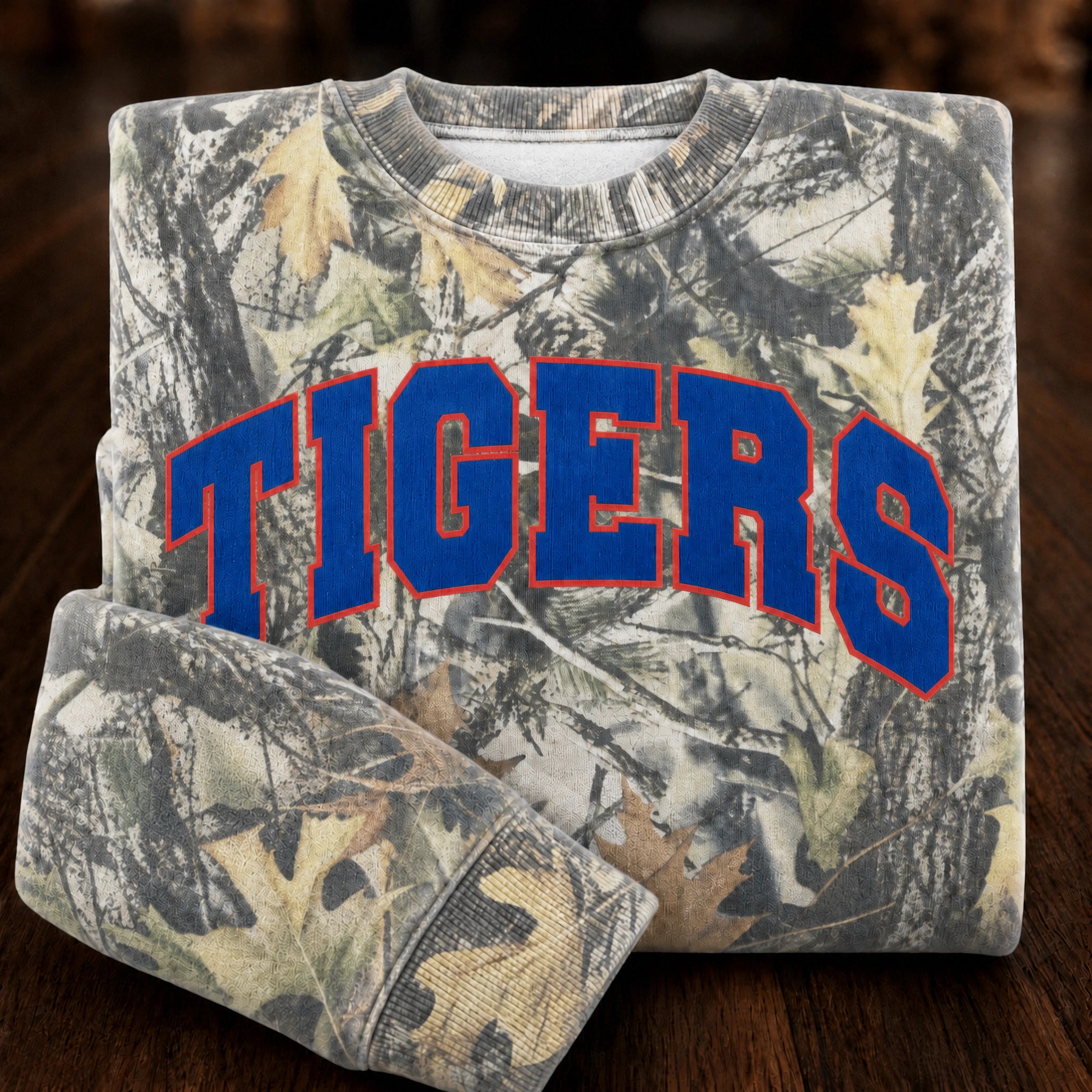Custom Print Team Name Camo Sweatshirt -Best Gift For Sports Lover-Gameday Gifts