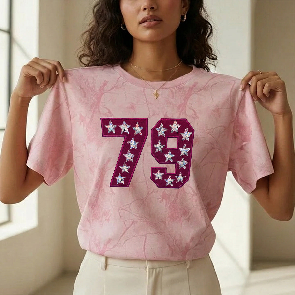 Custom Team Number with Stars Camo Sweatshirt – Personalized Numbers Sweatshirt