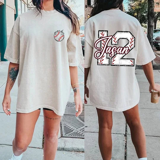 Custom Baseball/Softball/Football T-Shirt, Sports Tee | Gifts for Sports Mom