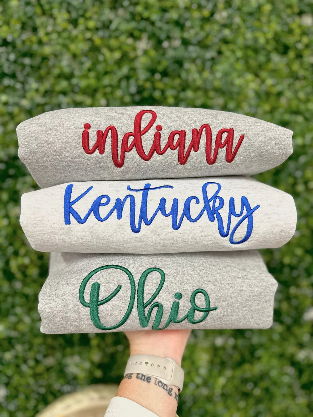 Game Day Custom 3D Puff Embroidered Word Name Sweatshirt/T-Shirt