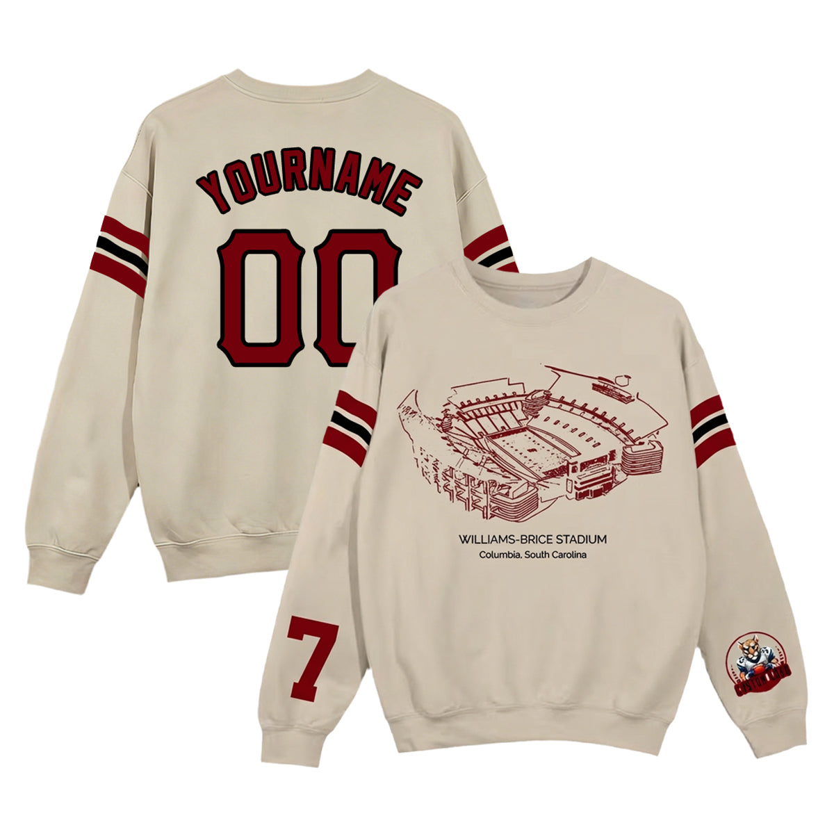 Custom Stadium Sweatshirt-South Carolina Gamecocks football-College Football Sweatshirt