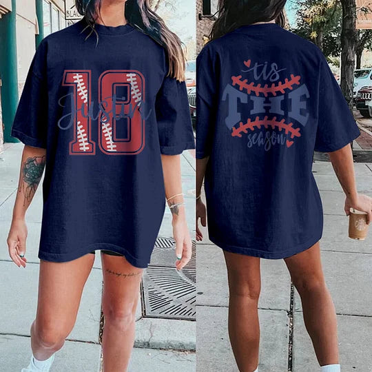 Custom Baseball Mom T-shirt Baseball Girl Shirt Baseball Season Tee | Gifts for Sports Mom