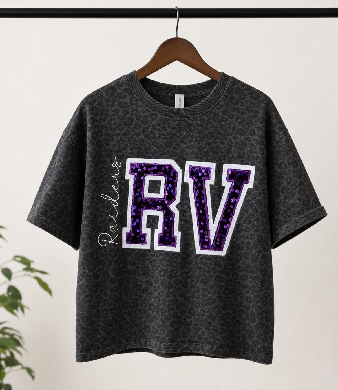 Custom Sequin Team Spirit Mascot Camo Sweatshirt | Personalized Sequin Shirt