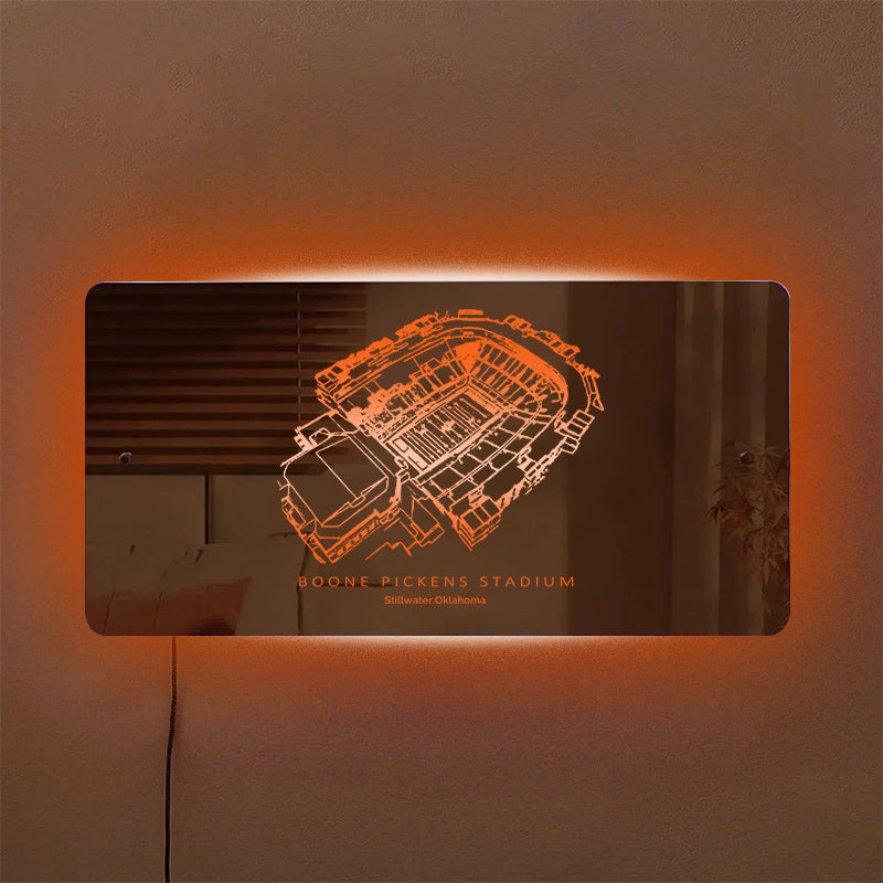 Boone Pickens Memorial Stadium Mirror Light-Gifts For Sports Lovers