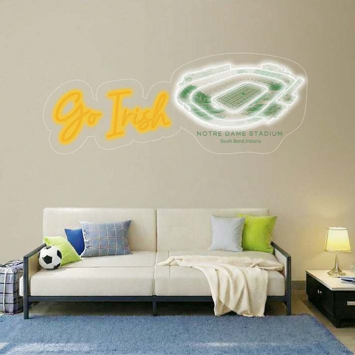 Notre Dame Stadium LED Neon Light | Game Day, Christmas for Sports Fans
