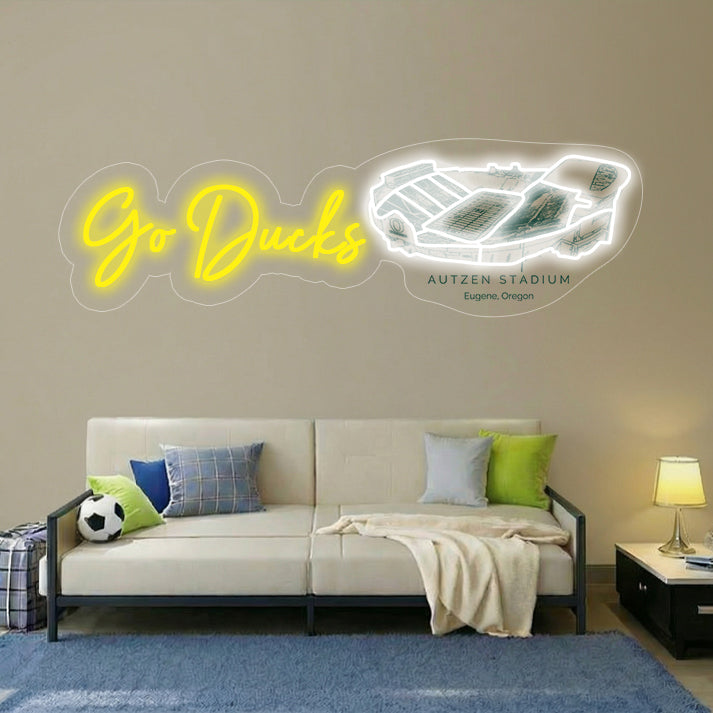 Autzen Stadium LED Neon Light | Game Day, Christmas for Sports Fans