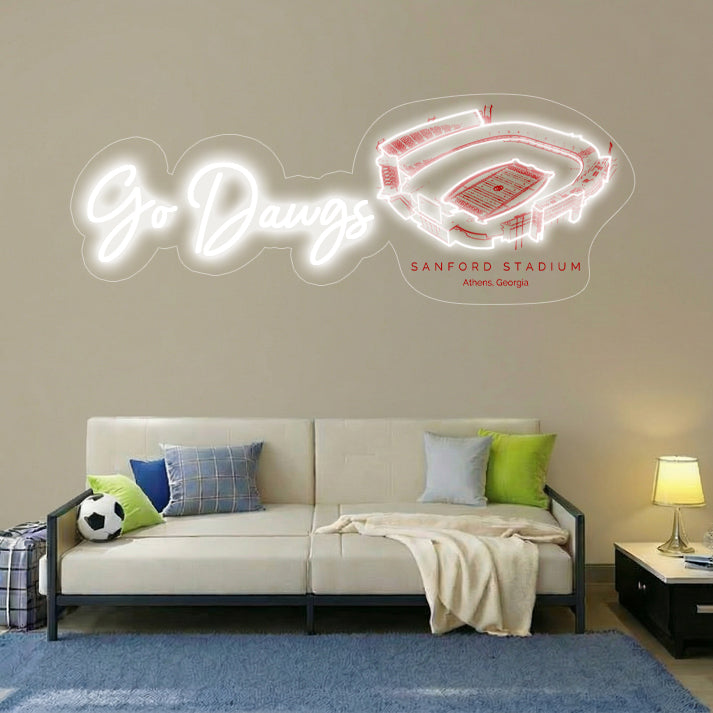 Sanford Stadium LED Neon Light | Game Day, Christmas for Sports Fans