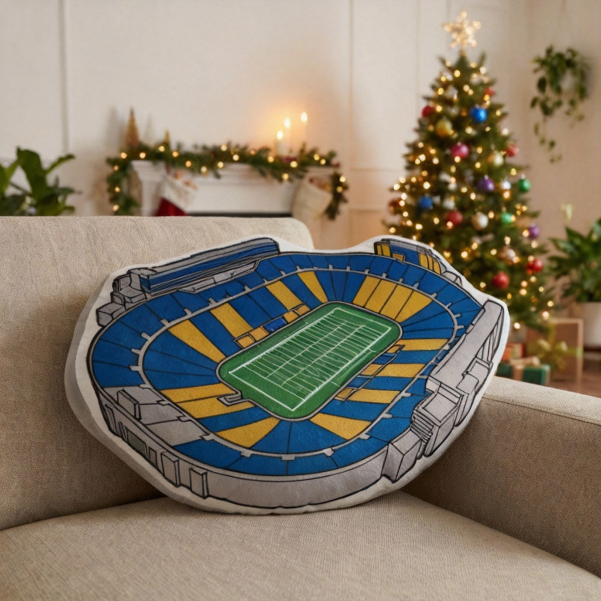 Notre Dame Stadium Pillow | Game Day, Christmas for Sports Fans