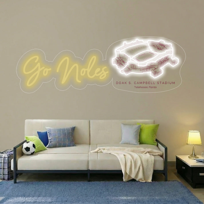 Doak Campbell Stadium LED Neon Light | Game Day, Christmas for Sports Fans