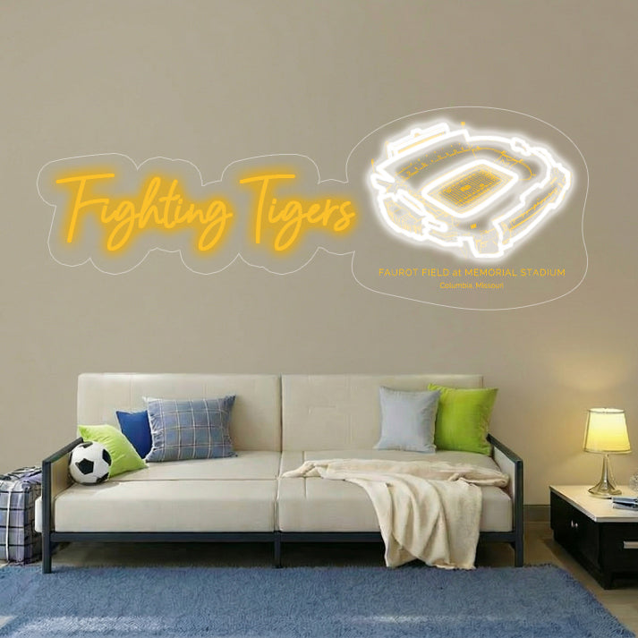 Faurot Field at Memorial Stadium LED Neon Light | Game Day, Christmas for Sports Fans