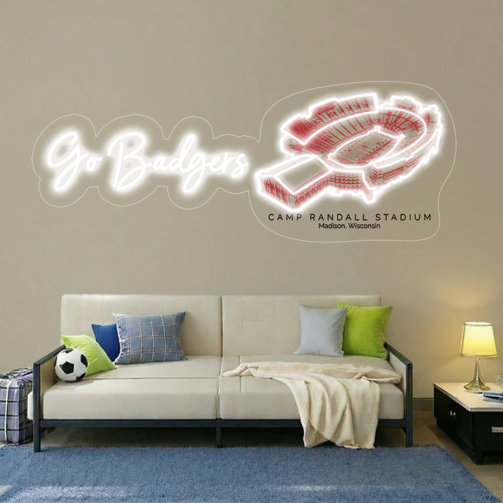 Camp Randall Stadium LED Neon Light | Game Day, Christmas for Sports Fans