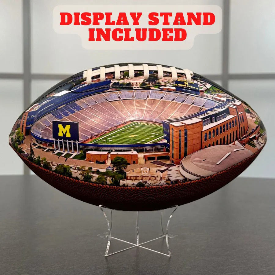 Michigan Stadium Football University Series | Custom Footballs for a College Football Fan