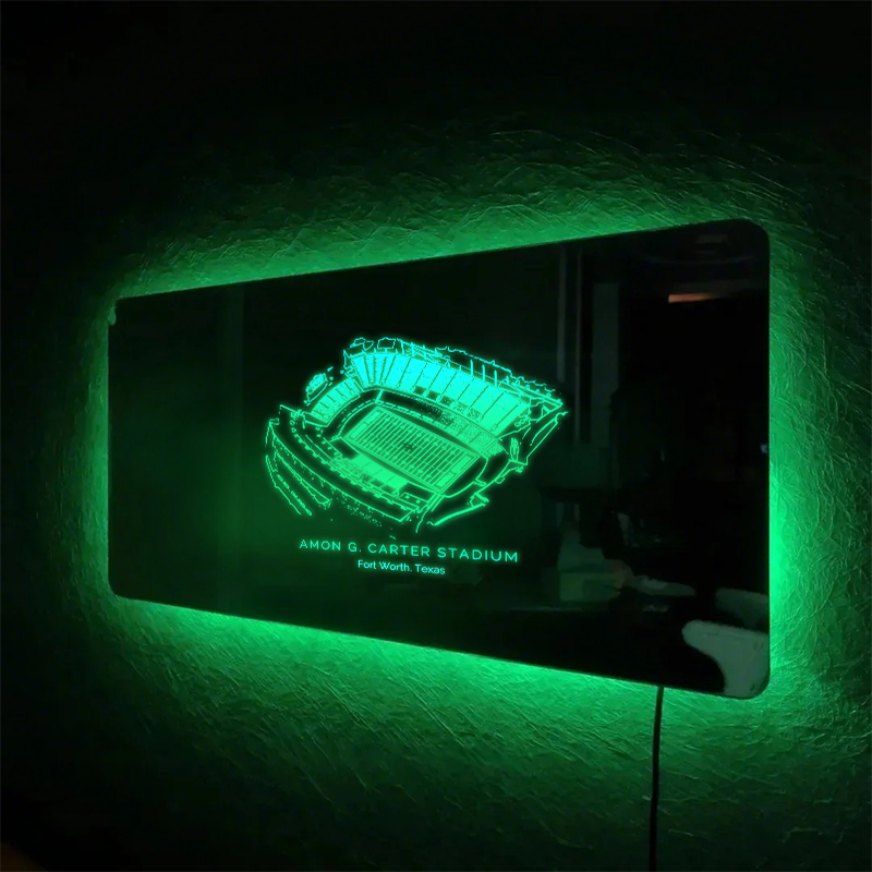 Amon G. Carter Stadium Mirror Light-Gifts For Sports Lovers