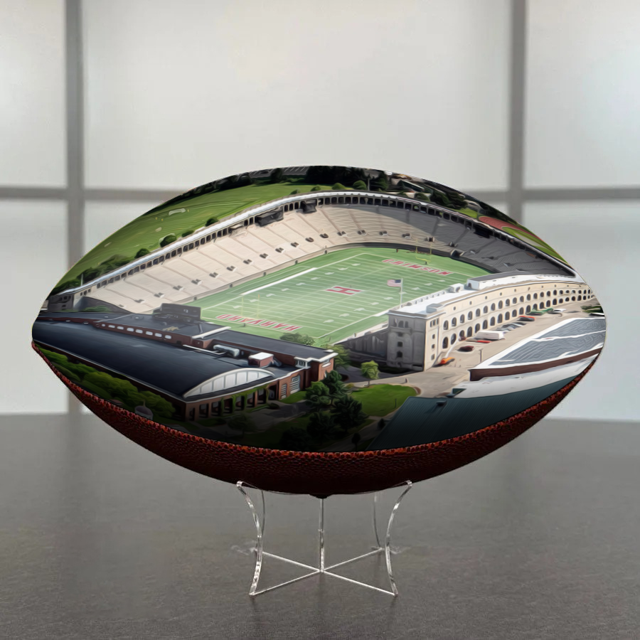 Harvard Stadium Football University Series | Custom Footballs for a College Football Fan