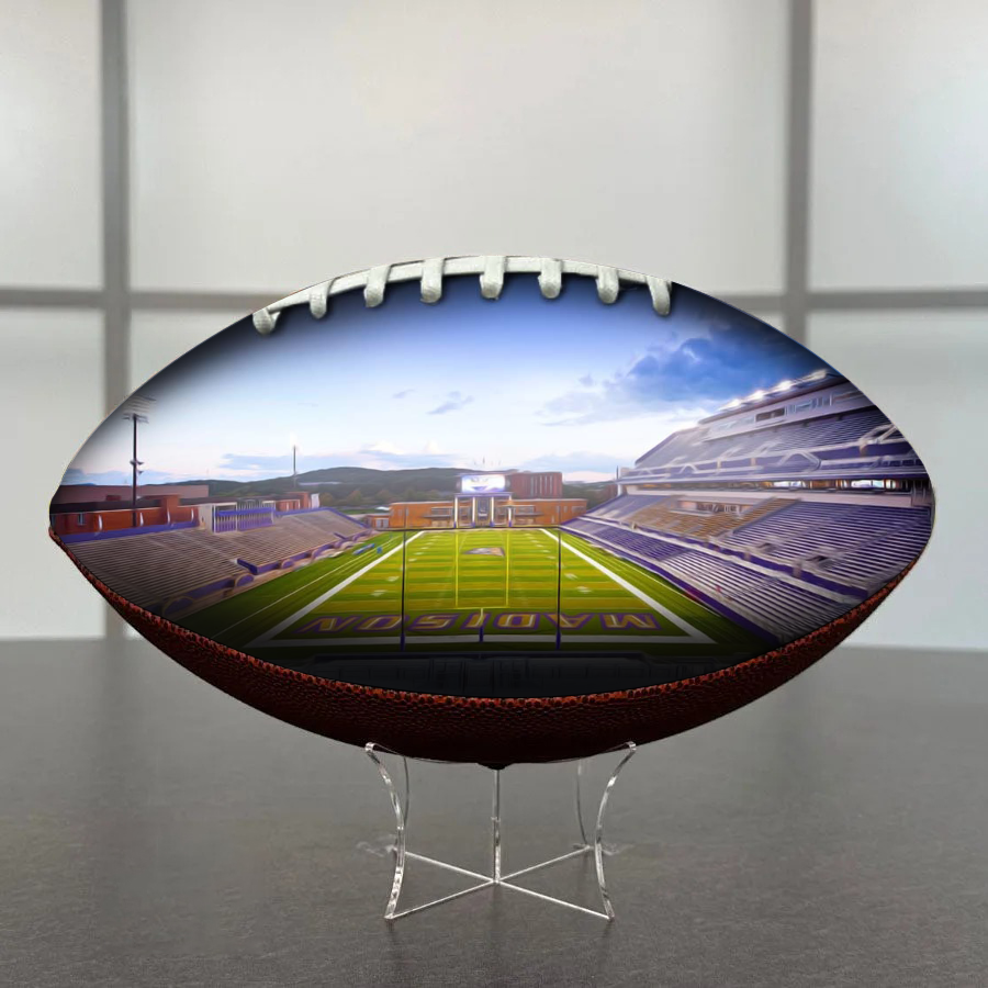 Bridgeforth Stadium Football University Series | Custom Footballs for a College Football Fan