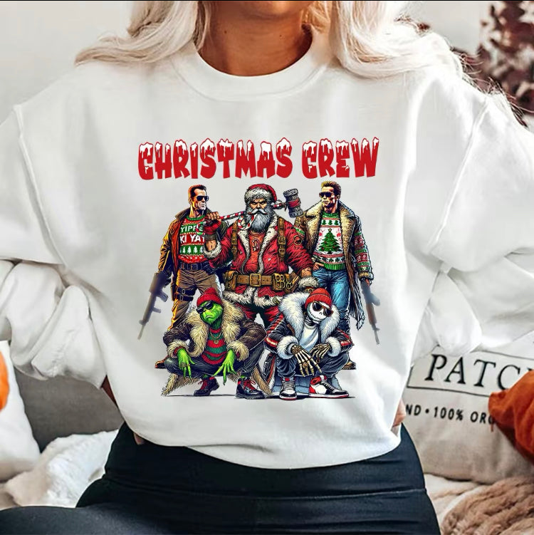 Custom Christmas crew Movie Character Sweatshirt