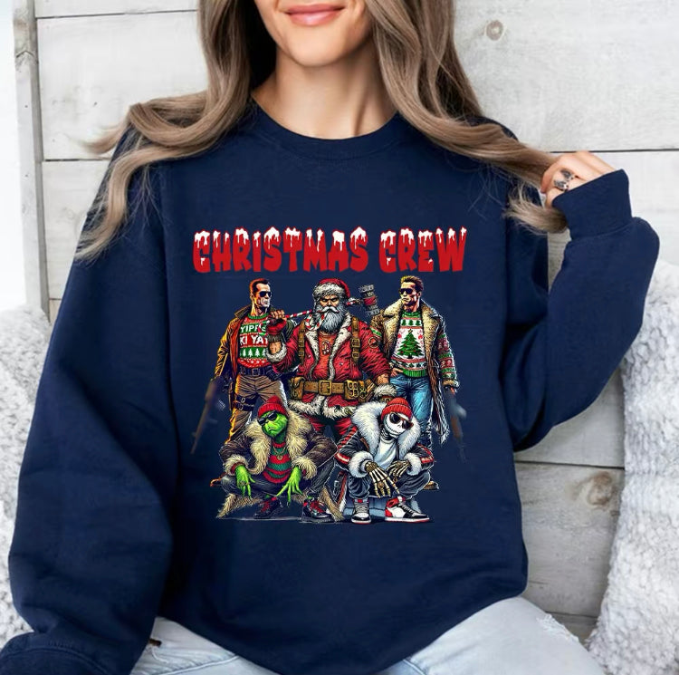 Custom Christmas crew Movie Character Sweatshirt