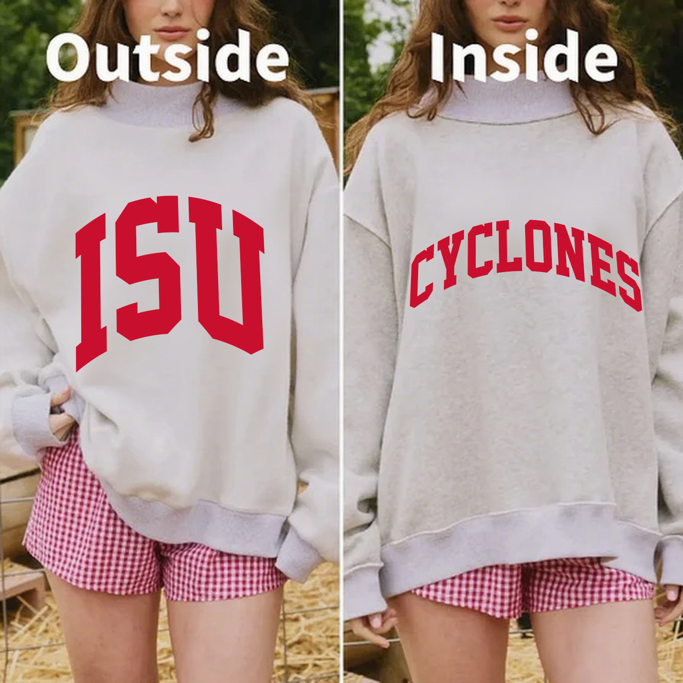 Cycones/ISU Game Day Mock Neck Reversible Sweatshirt