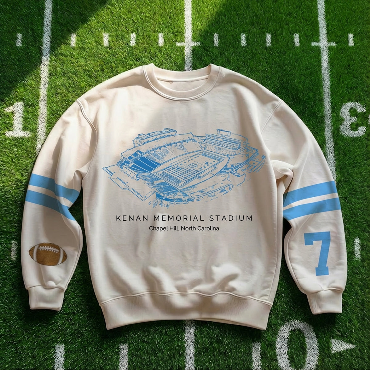 Custom Stadium Sweatshirt-North Carolina Tar Heels football-College Football Sweatshirt