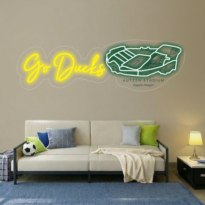 Autzen Stadium LED Neon Light | Game Day, Christmas for Sports Fans