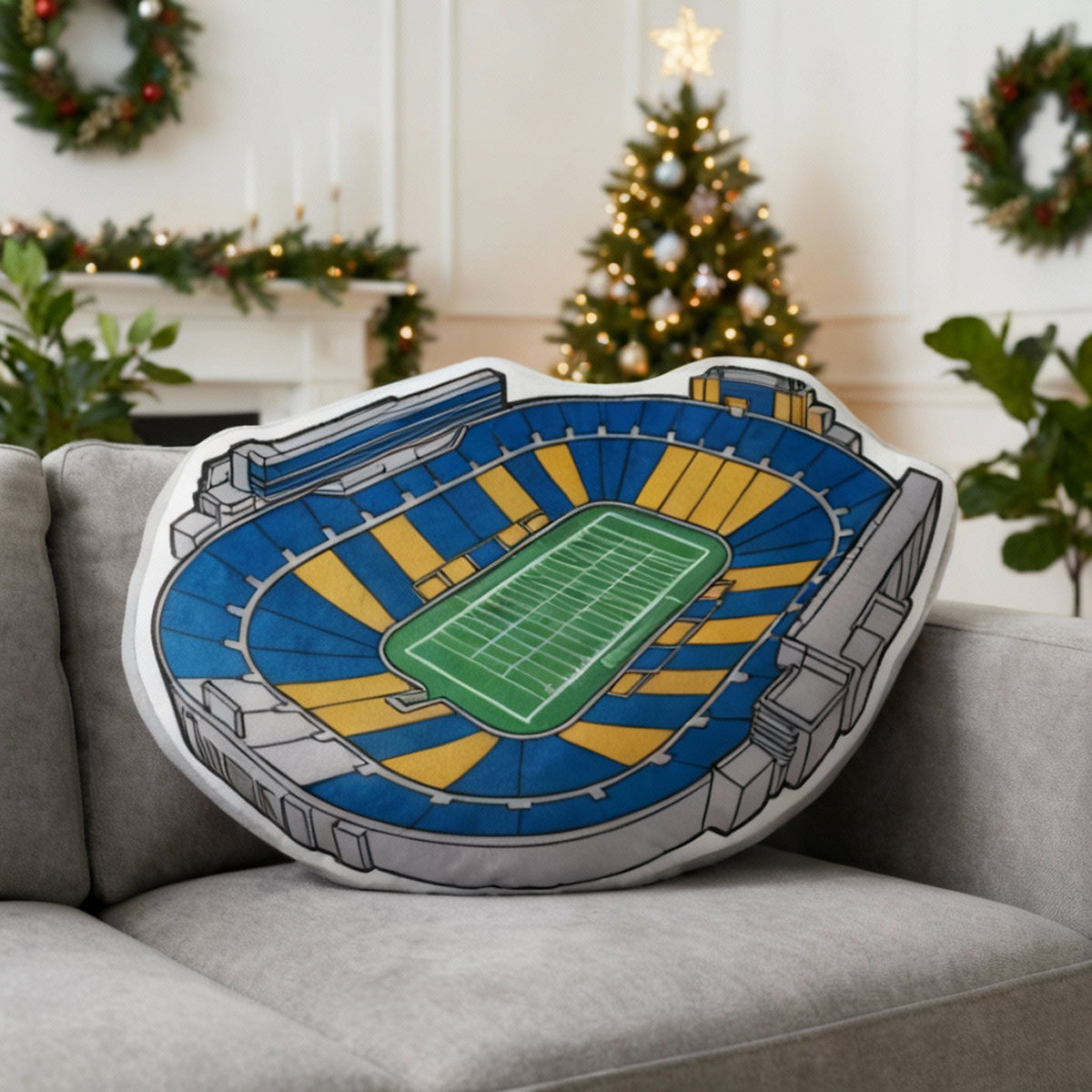 Notre Dame Stadium Pillow | Game Day, Christmas for Sports Fans