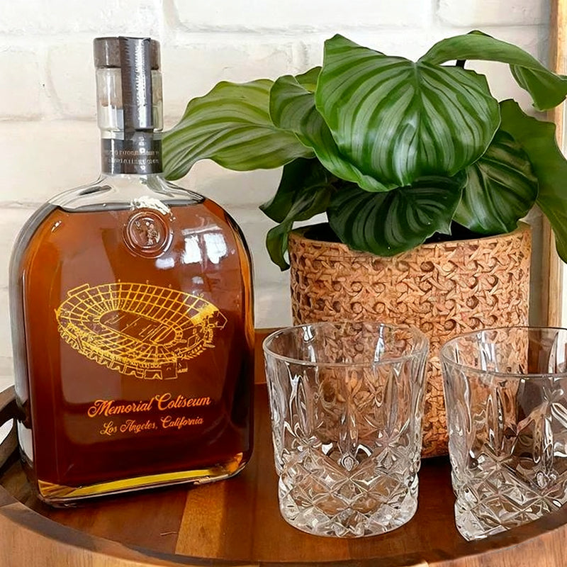 Custom Los Angeles Memorial Coliseum Stadium Whiskey Bottles-Gifts For Sports Lovers