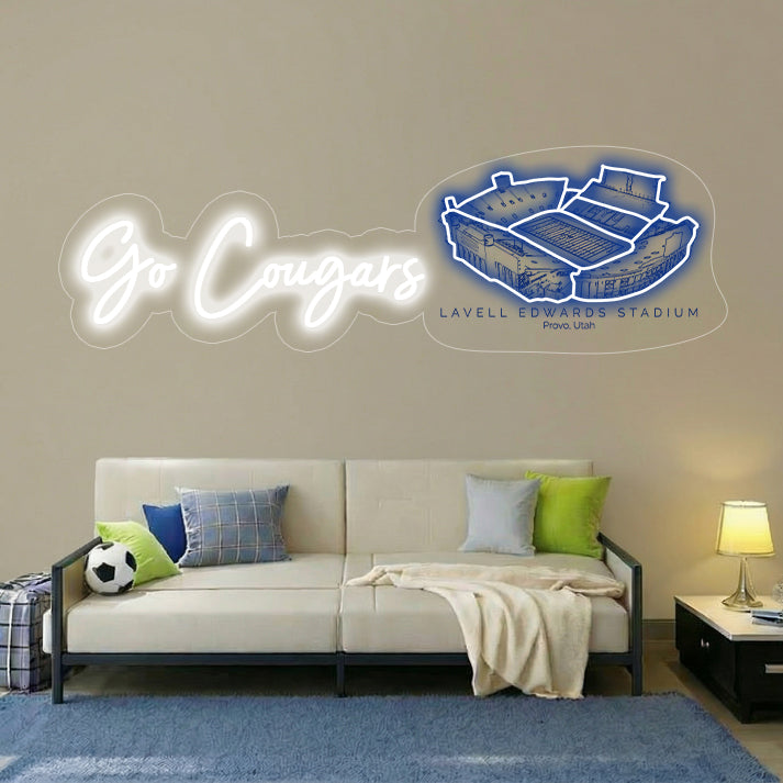 LaVell Edwards Stadium LED Neon Light | Game Day, Christmas for Sports Fans