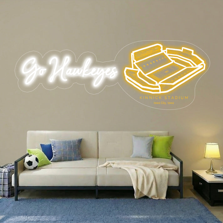 Kinnick Stadium LED Neon Light | Game Day, Christmas for Sports Fans