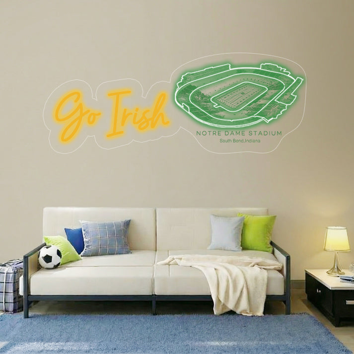 Notre Dame Stadium LED Neon Light | Game Day, Christmas for Sports Fans